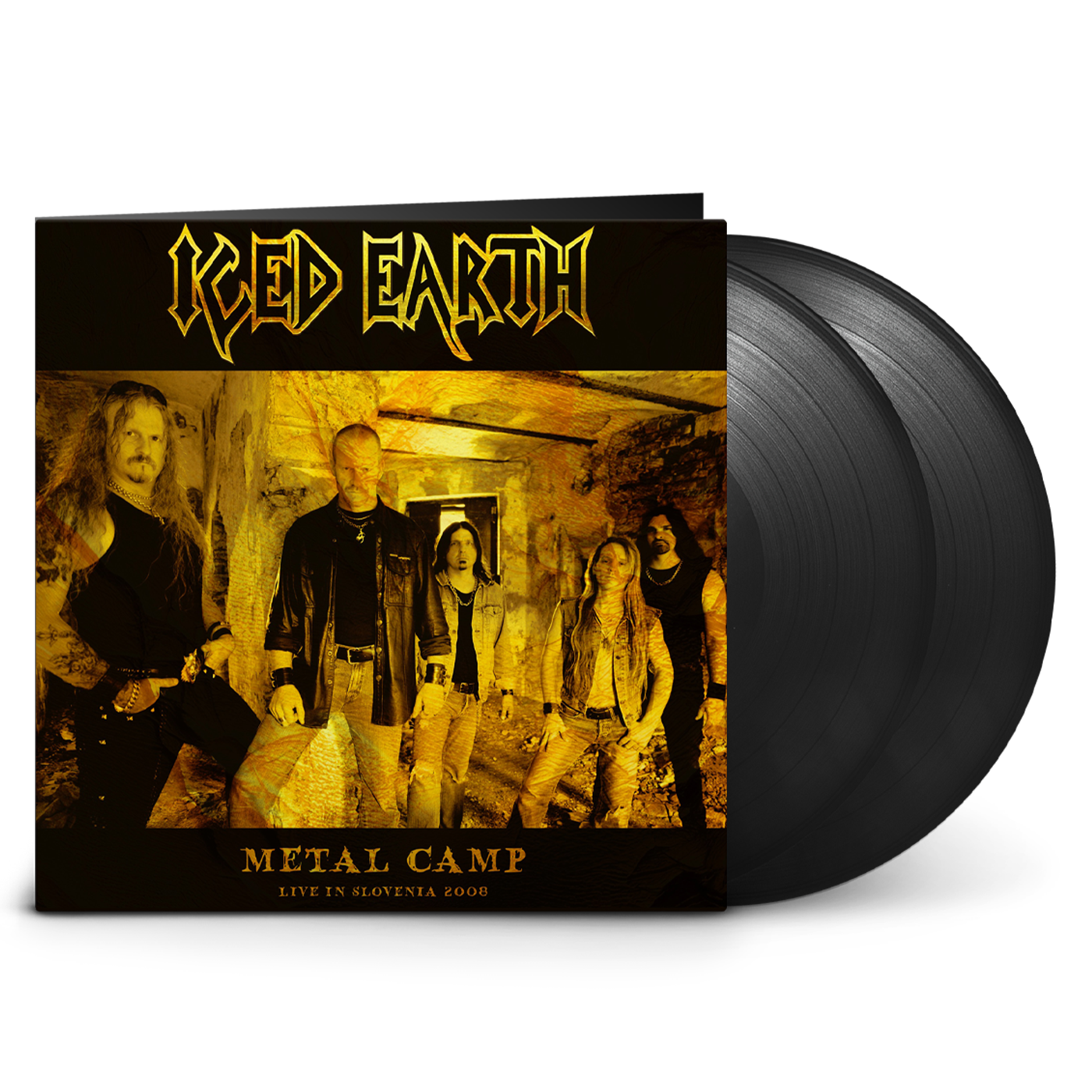 Iced Earth - Metal Camp - Double Gatefold Black Vinyl  Gold Mirror Foil Printed Gatefold - Limited to 500 copies 